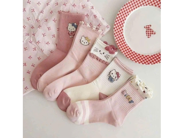 VỚ BÉ GÁI KITTY 1825 - LỐC 10 ĐÔI